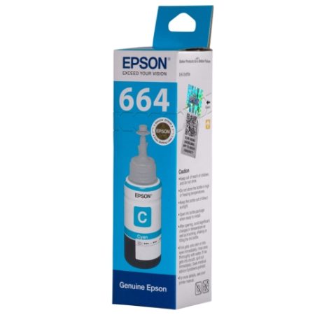 EPSON 664 Cyan 70 ml Ink Bottle T6642